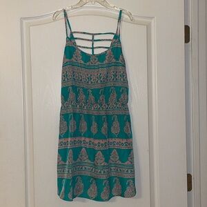umgee real patterned mini dress